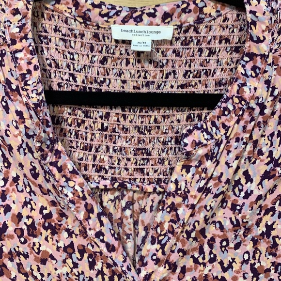 Beach Lunch Lounge Collection Button Down Blouse M - Picture 3 of 8